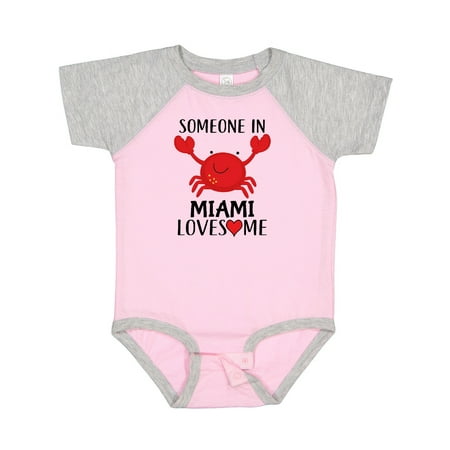 

Inktastic Someone in Miami Loves Me Gift Baby Boy or Baby Girl Bodysuit