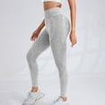 thumbnail image 6 of iHPH7 Butt Lifting Leggings Seamless Leggings for Women Yoga Pants Women Womens Leggings Womens Leggings High Waisted Leggings No Front Seam Fall Leggings for Women Gray M, 6 of 7