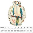 thumbnail image 2 of Cute Birds Floral Pattern Men's Women New Sweatshirt Hoodie Men's Plus Size Sweatshirt Hooded Sweatshirt 3d Printed Street Men's Cloth, 2 of 6