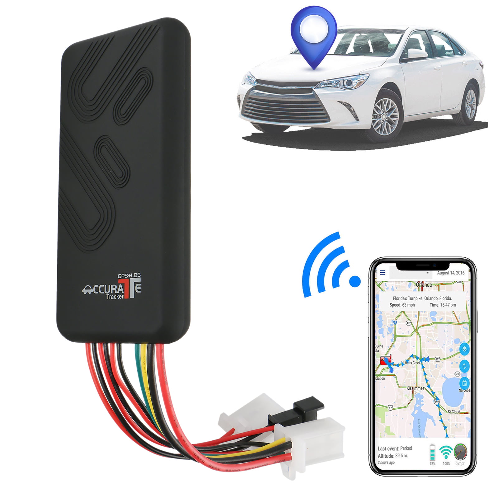 GPRS Tracking Locator Car GPS Tracker 10-50 Meters TF Card 5511 Small 5V GSM 