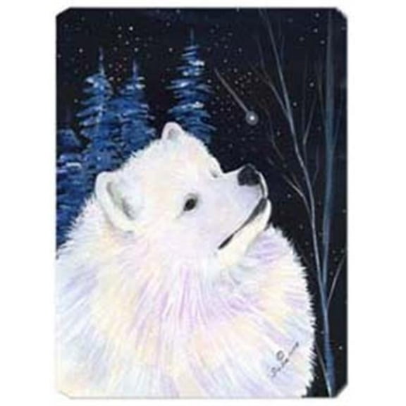 Starry Night Samoyed Mouse Pad