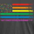 thumbnail image 3 of CafePress - Rainbow American Flag Men's Comfort Colors® T Shir - Mens Comfort Colors Shirt, 3 of 5