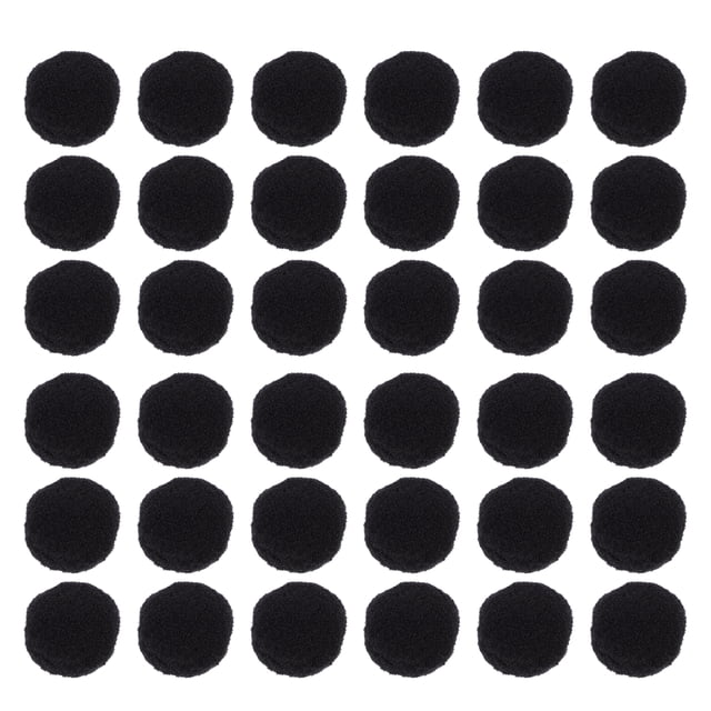 Miangastore Bulk Pom Poms For Crafts Polyester Black 500Pcs 1In Fuzzy Pompoms