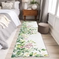 thumbnail image 5 of Rustic Green Area&nbsp;Rug 2x6ft Eucalyptus Leaf Red Fruit Watercolor Botanical Non-Slip&nbsp;Washable Square&nbsp;Rugs Soft Felt Indoor Floor Mat for Bedroom Kitchen Living Room Bathroom, 5 of 9