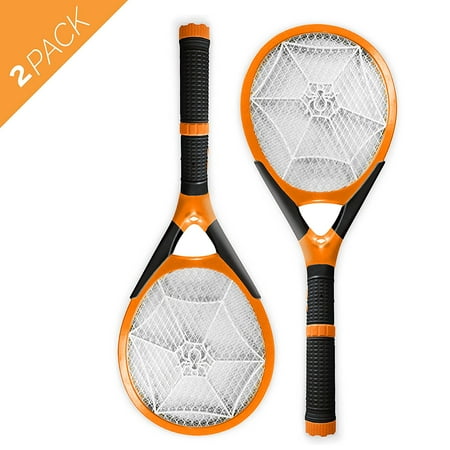 2 Pack Rechargeable Electric Insect Bug Bat Wasp Mosquito Zapper