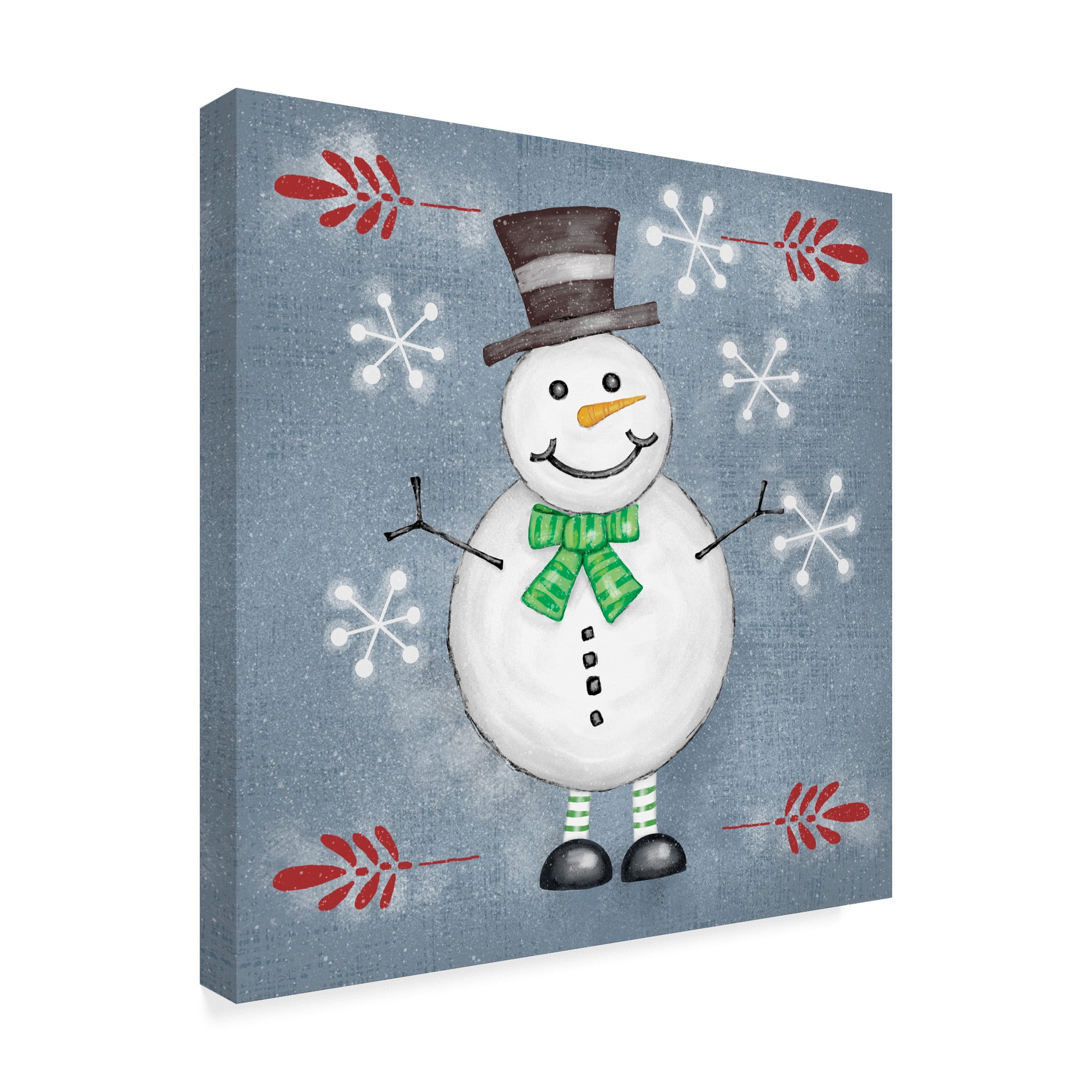 Trademark Fine Art 'Folksy Christmas II' Canvas Art by Chariklia Zarris