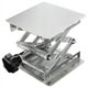 thumbnail image 4 of Plataforma elevadora de tijera de gato de laboratorio de acero inoxidable de 200 x 200 mm, rango de altura de elevación expandible de 75 mm a 260 mm, mesa elevadora de tijera de 10 kg de pes, 4 of 5