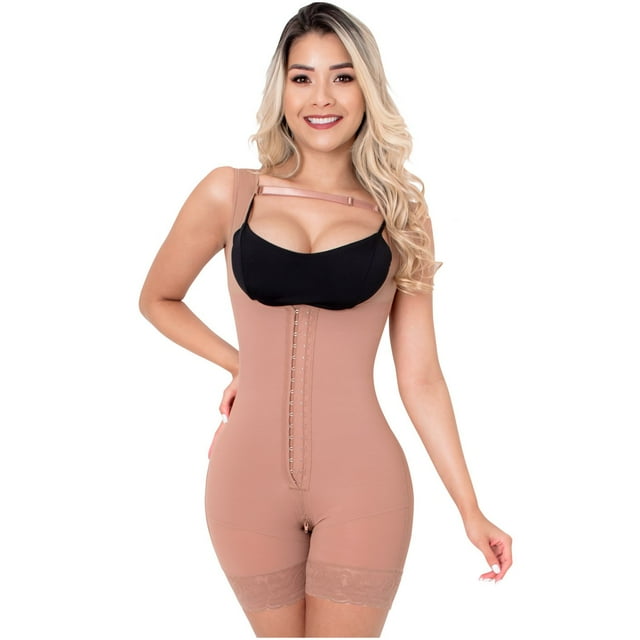 FAJA COLOMBIANA SONRYSE 211 TIPO REDUCTORA PARA MUJERCOLOR Tabaco TALLA T M COLOMBIANS SON-211BF