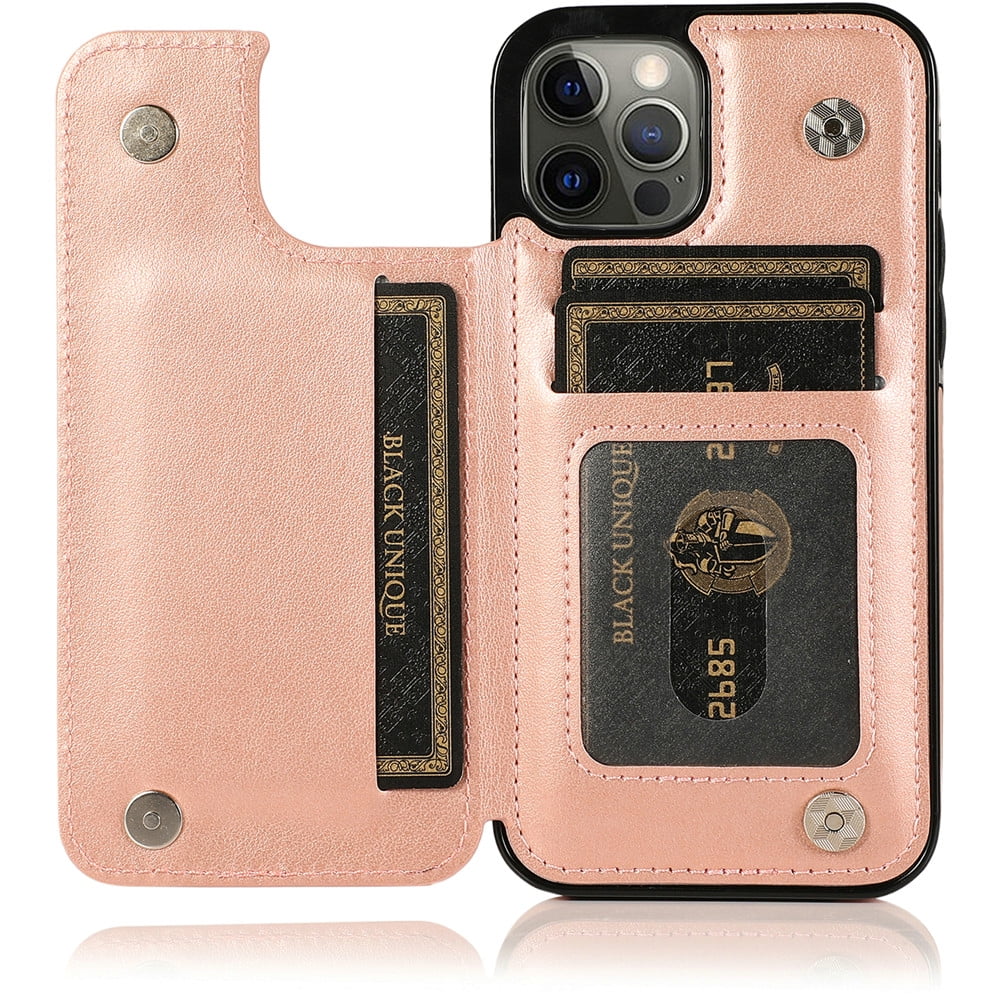 【mana】AppleDesign Case for iPhone 11,Premium PU Leather Magnetic Flip Wallet