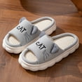 thumbnail image 2 of Women Summer House Slipper Open Toe Slip-on Slides Linen Slippers Summer Casual Outdoor Beach Sandals Indoor Home Shoes, 2 of 5