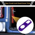 thumbnail image 2 of Unique Bargains 1 Pc Rear Trunk Lock Panel Cover Trim for Jeep Wrangler JL JLU 2018-2024 2 Door and Unlimited 4 Door Tailgate Lock Catch Latch Panel Trim Cover Purple, 2 of 6