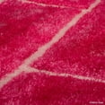thumbnail image 5 of Allstar Pink Shaggy Area Rug with 3D Design with Lines. Contemporary Formal Casual Tween Hand Tufted (5' x 7'), 5 of 6