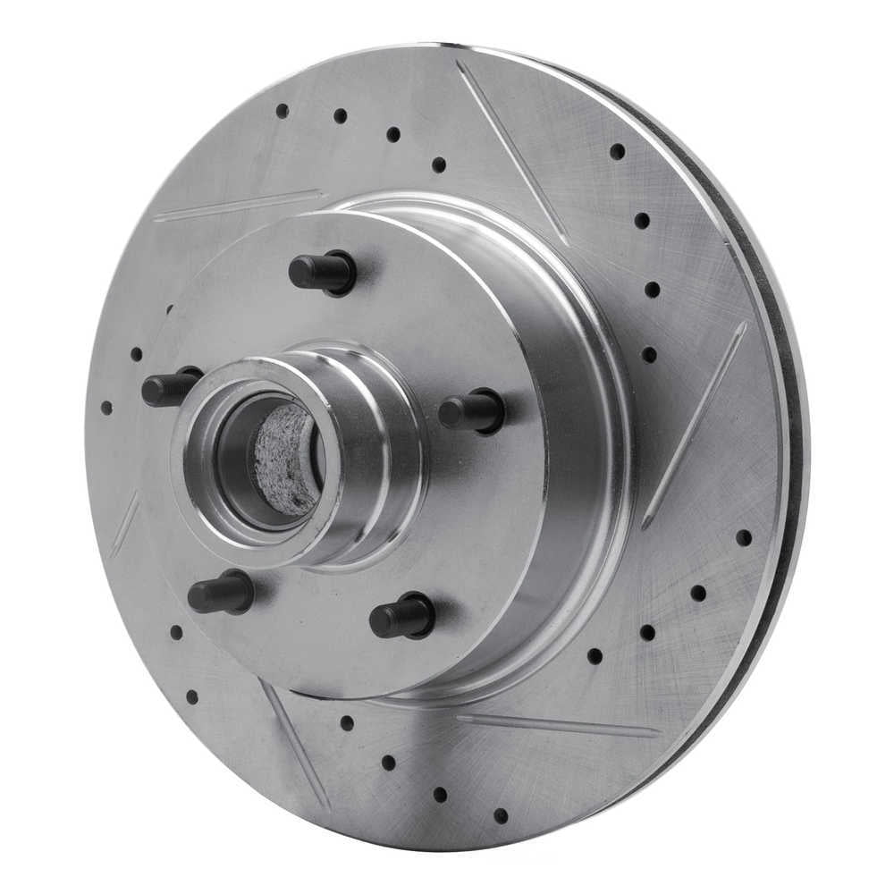 Dynamic Friction Company 631-47005R DFC Brake Rotor - Drilled And Slotted - Silver