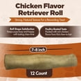 thumbnail image 6 of Retriever Rolls 7 to 8-in Chicken Flavor Rawhide Dog Chew Treats, 12 CT, 6 of 7