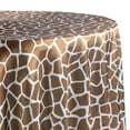 thumbnail image 2 of Pack of 1, Giraffe Animal Print Satin 120" Round Tablecloth for Wedding, Baby Shower, Birthday Celebration, 2 of 2