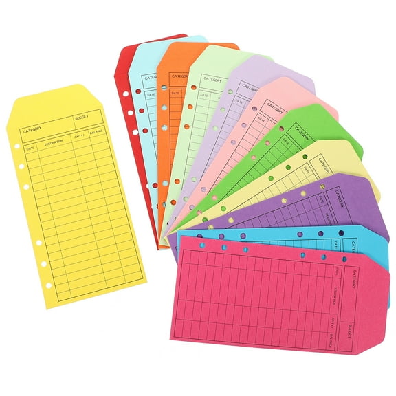 12 Pcs Budget Envelope Colored Kraft Paper Chinese Letter Set Blinder Envelopes
