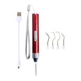 thumbnail image 1 of veasfak Weeding Tool with Light 5 Replace Head Cutting Cameos Craft Weeding Tool Set Red, 1 of 9