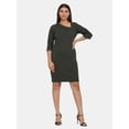 thumbnail image 2 of Stretch Evening Dress for Women - Olive Green, 2 of 5