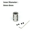 thumbnail image 1 of 1set 4mm/5mm/6mm/8mm/10mm Rigid Shaft Coupling Motor Connector Sleeve #45 Steel, 1 of 5