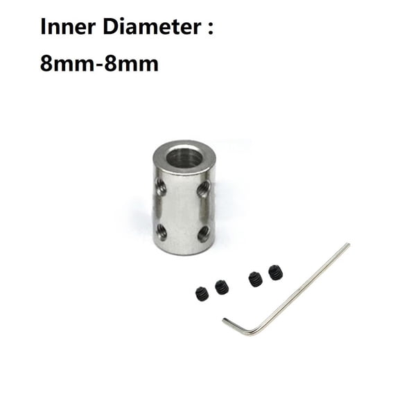 1set 4mm/5mm/6mm/8mm/10mm Rigid Shaft Coupling Motor Connector Sleeve #45 Steel