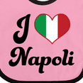 thumbnail image 4 of Inktastic I Heart Napoli Boys or Girls Baby Bib, 4 of 4