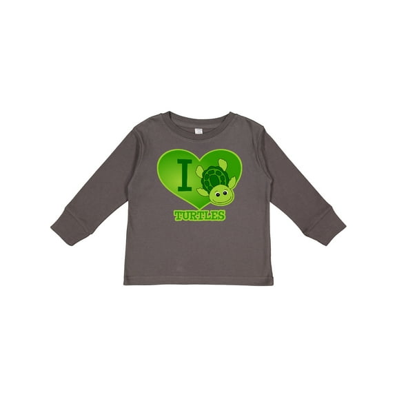 Inktastic I Love Turtles Boys or Girls Long Sleeve Toddler T-Shirt