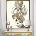 thumbnail image 2 of Designart ' Gold Glam Squares III ' Modern & Contemporary Framed Canvas, 2 of 3