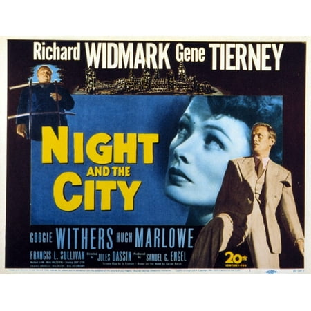 Night And The City Gene Tierney Richard Widmark 1950 Tm And Copyright th Century Fox Film Corp All Rights Reserved Courtesy Everett Collection Movie Poster Masterprint Walmart Com Walmart Com