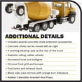 thumbnail image 5 of Diecast Masters 1:64 Caterpillar CT-660 with McNeilus Bridgemaster Concrete Mixer, Play & Collect Series Cat Trucks & Construction Equipment | 1:64 Scale Model Collectible Model 85632, 5 of 9