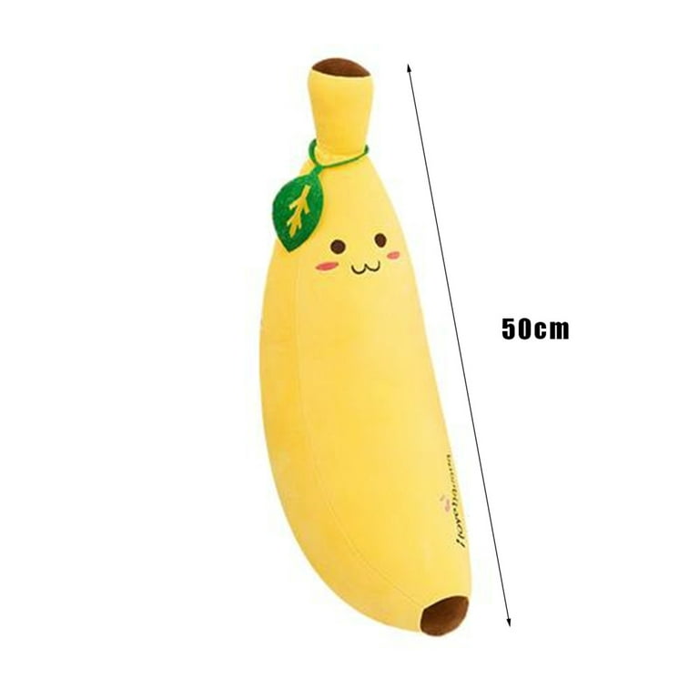 Cartoon Banana Plush Toy Soft Cushion Kids Fruit Toys 35cm/50cm