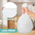 thumbnail image 2 of ACSTEP 100 Count 4 Gallon Trash Bag, Garbage Bags, Small Drawstring Bathroom Garbage Bags for Bathroom Can,White, 2 of 6