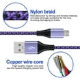 thumbnail image 6 of Micro Cable,Micro USB Cable,6ft 4 Pack AILKIN Android Charging Cable Nylon Braided High Speed Fast Charging Cord USB Charger Android Micro Cables 6ft Charge&Sync for Samsung Galaxy, 6 of 6