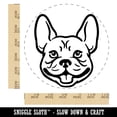 thumbnail image 2 of Frenchie French Bulldog Dog Head Self-Inking Rubber Stamp Ink Stamper - Red Ink - Large 1-1/2 Inch, 2 of 7