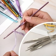 Jupean Crochet Needles Set, Crochet Hooks Kit with Storage Case, DIY Hand Knitting Craft Art Tools,54 Pcs