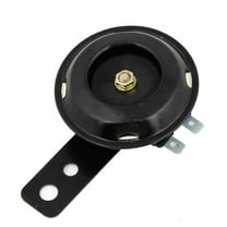 Unique Bargains Replacing DC 60V 105dB Metal Electric Siren Loud Horn Trumpet Black for Scooter
