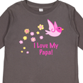 thumbnail image 4 of Inktastic I Love My Papa Girls Long Sleeve Toddler T-Shirt, 4 of 5