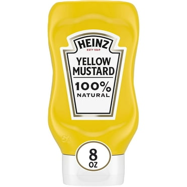 Heinz Yellow Mustard 8 oz Bottle (Pack of 2)