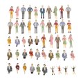 thumbnail image 3 of 50Pcs 1:30 Scale Painted Model People Train Passengers Figures, 3 of 8