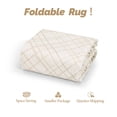 thumbnail image 2 of Garvee 6'x9' Washable Area Rug, Modern Abstract Bordered Rug Non-Slip Stain-Resistant Soft Accent Rugs Carpet for Living Room Bedroom Home Office, Coffee, 2 of 7