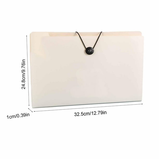 Carpeta Portátil de Acordeón de Múltiples Capas de Bolsas de Almacenamiento Grandes A4, Diseño de Cierre de 12 Compartimentos para la Organización Estudiantil de Papel de Prueba 12 X 12 Almacenamiento