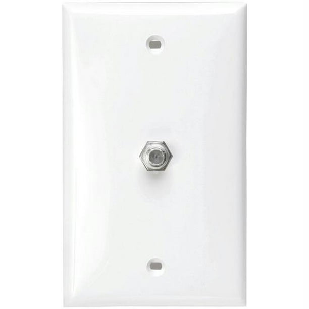 Leviton FConnector Wall Plate, White, 80781W