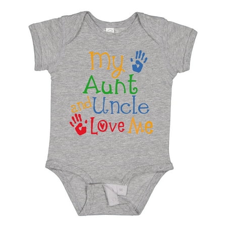 

Inktastic My Aunt and Uncle Love Me Gift Baby Boy or Baby Girl Bodysuit
