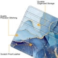 thumbnail image 3 of Tarjetero Fintie Slim, minimalista, de piel con bloqueo RFID, 3 of 8