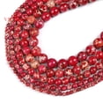 thumbnail image 4 of Cuentas de jaspe imperial de turquesas de sedimento marino de color negro, rojo, verde, magenta y azul de piedra natural de 4, 6, 8, 10 y 12 mm para hacer joyas, 4 of 4