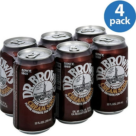 Dr. Brown's The Original Cream Soda, 12 fl oz, (Pack of 4)