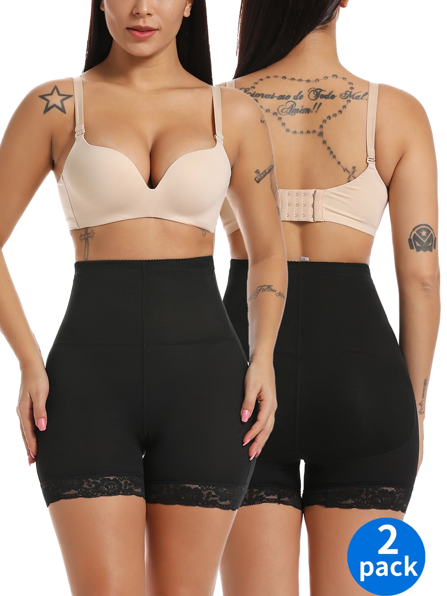 BIMEI 2PS Spugna imbottita Womens Butt Lifter Shapewear Butt Shaper