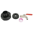 Ibc Adapter S100X8 S60Xcoarse Thread 3/4\" Ball Valve Outlet Valve