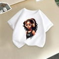thumbnail image 2 of ZACPNCV Girls Graphic Tees Short Sleeve Crewneck Oversized T Shirts Summer Clothes for Girls White 4-6 Years, 2 of 6