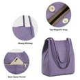 thumbnail image 5 of Kattee Women Soft Genuine Leather Totes Shoulder Bag Purses and Handbags with Top Magnetic Snap Closure, 5 of 7