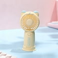 thumbnail image 5 of RYDCOT 1Pcs Cute Bear Shape Handheld Fan, 3 Speeds Mini Portable USB Rechargeable Small Fan, Quiet Fan for Kids Adults for Home office Travel Outdoor, 5 of 5